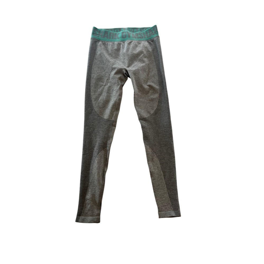 Gymshark‎ Seamless High Waisted Leggings Gray Teal Women's Size S